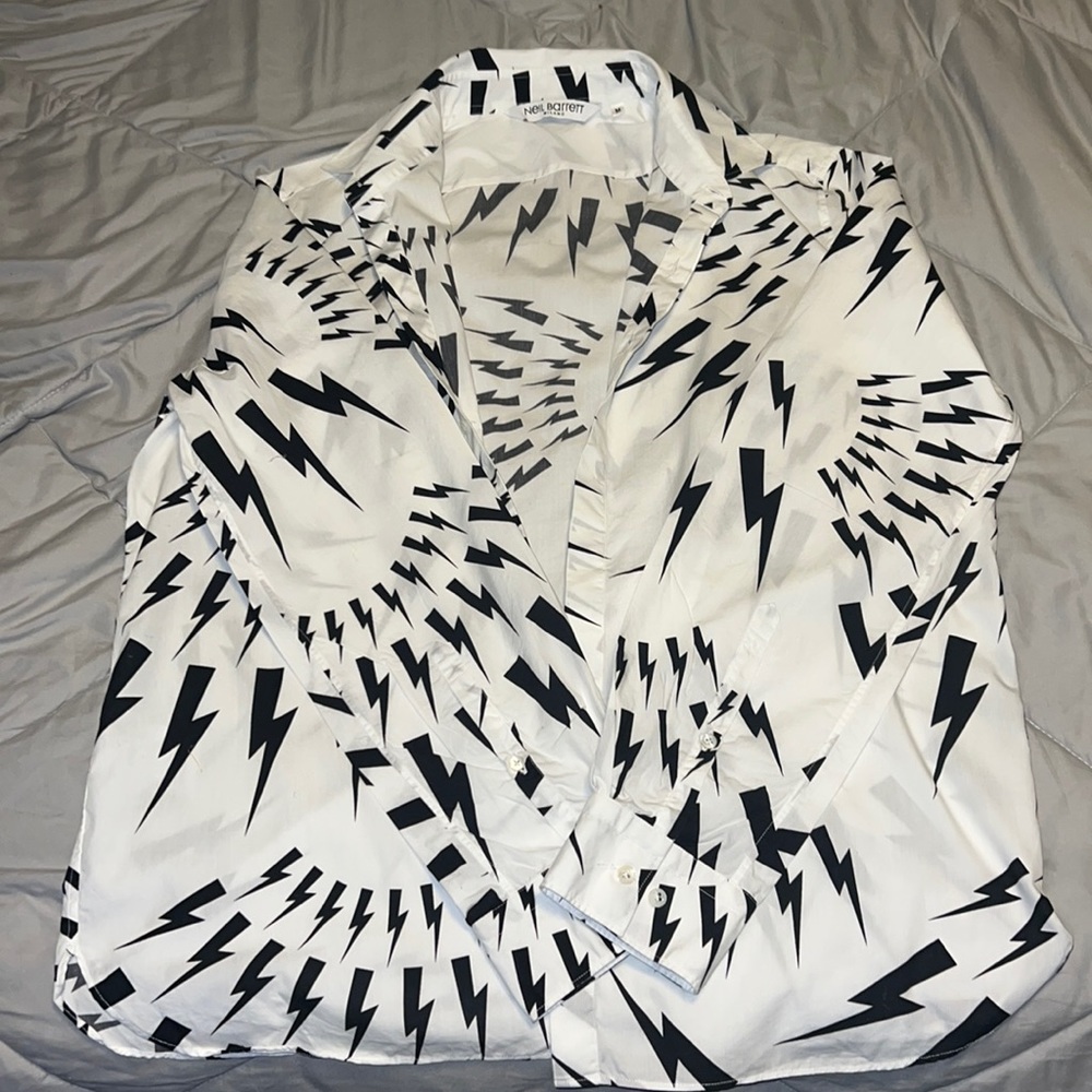 🔥🔥🔥 Men NEIL BARRETT Collar Shirt 🔥🔥🔥